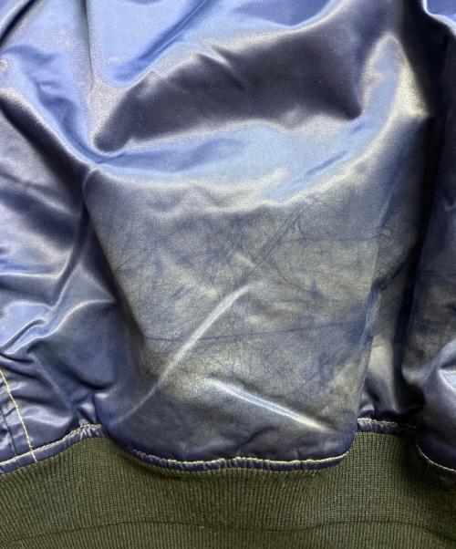 BEAMS（ビームス）BEAMS (ビームス) ワイドショートフィット B-15タイプ フライトジャケット ブルー サイズ:Mの古着・服飾アイテム