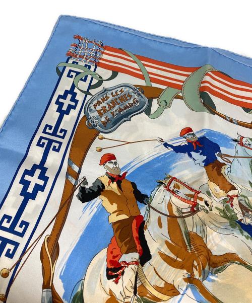 HERMES（エルメス）HERMES (エルメス) スカーフ スカイブルーの古着・服飾アイテム