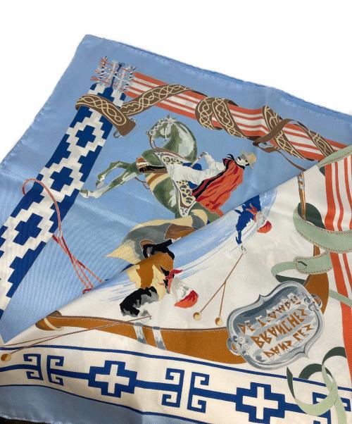 HERMES（エルメス）HERMES (エルメス) スカーフ スカイブルーの古着・服飾アイテム