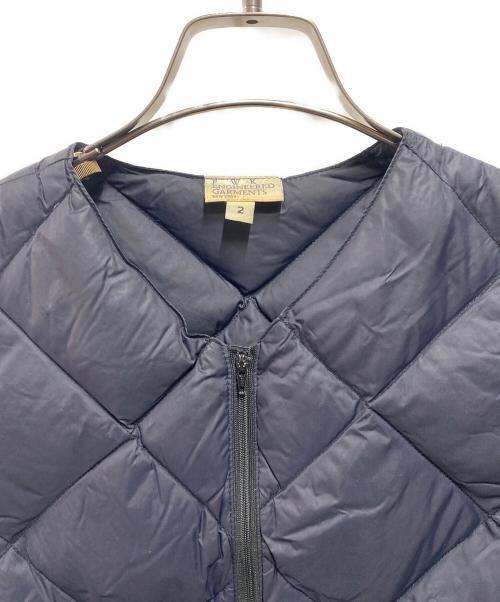 FWk Engineered Garments（エフダブリューケーエンジニアードガーメンツ）FWk Engineered Garments (エフダブリューケーエンジニアードガーメンツ) ダウンベスト ネイビー サイズ:2の古着・服飾アイテム