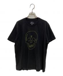 NEIGHBORHOOD×VLONE（ネイバーフッド×ヴィーロン）の古着「スカルグラフィックＴシャツ」｜ブラック