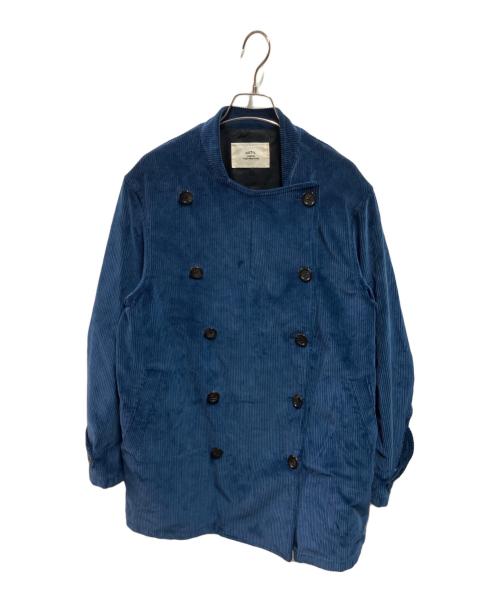 OUTIL（ウティ）OUTIL (ウティ) CABAN TOULON / コットンダブルボタンコート ブルー サイズ:1の古着・服飾アイテム