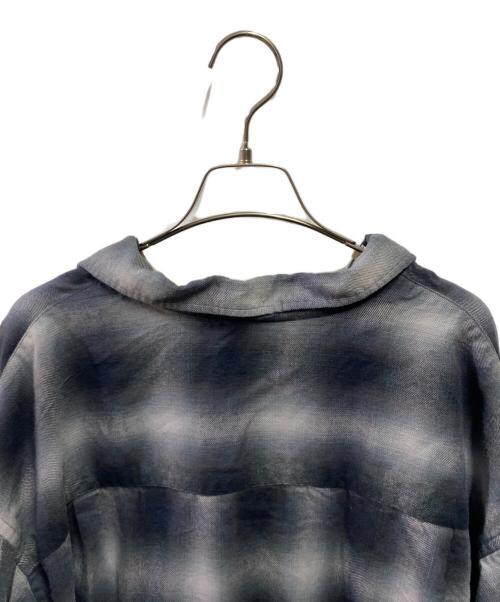 JOURNAL STANDARD HOMESTEAD（ジャーナルスタンダード ホームステッド）JOURNAL STANDARD HOMESTEAD (ジャーナルスタンダード ホームステッド) リラックス オンブレ オープン カラー シャツ グレー サイズ:Ｌの古着・服飾アイテム