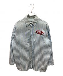 DIESEL（ディーゼル）の古着「C-BRUCEストライプシャツ A05108」｜ブルー
