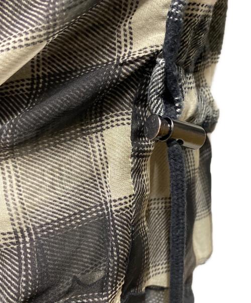 DIESEL（ディーゼル）DIESEL (ディーゼル) D-ANKITAブロックチェックミディシャツドレス ブラック サイズ:36の古着・服飾アイテム