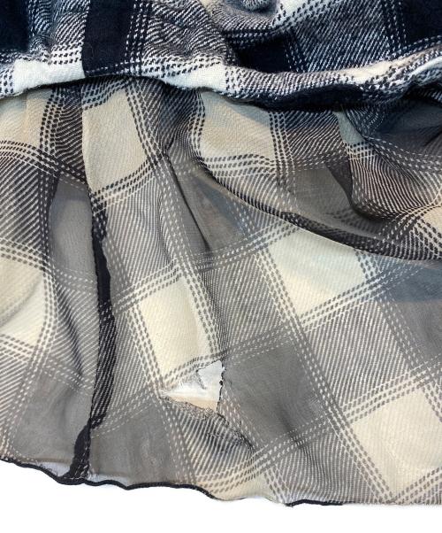 DIESEL（ディーゼル）DIESEL (ディーゼル) D-ANKITAブロックチェックミディシャツドレス ブラック サイズ:36の古着・服飾アイテム