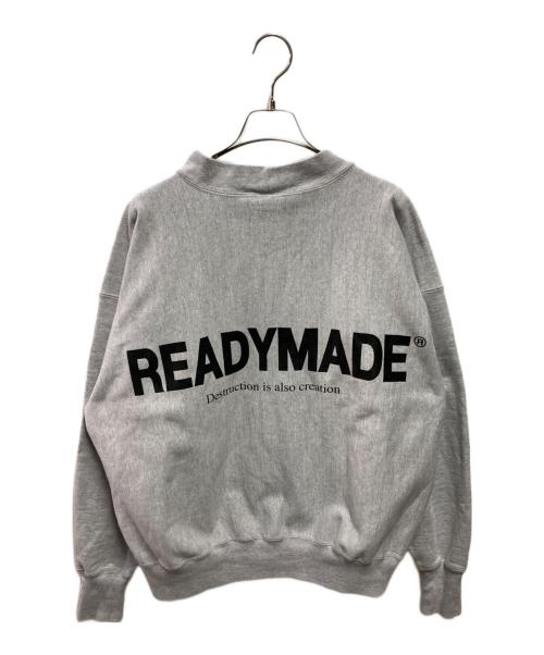 READYMADE（レディメイド）READYMADE (レディメイド) M-NECK SWT SMILE グレー サイズ:Mの古着・服飾アイテム