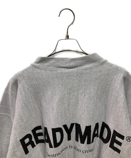 READYMADE（レディメイド）READYMADE (レディメイド) M-NECK SWT SMILE グレー サイズ:Mの古着・服飾アイテム
