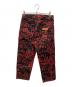 SUPREME (シュプリーム) COMME des GARCONS SHIRT (コムデギャルソンシャツ) CANVAS PAINTER PANTS ブラック×レッド サイズ:30：21000円