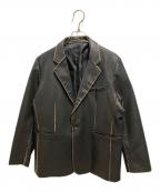 Lui'sルイス）の古着「エコレザージャケット」｜ブラック