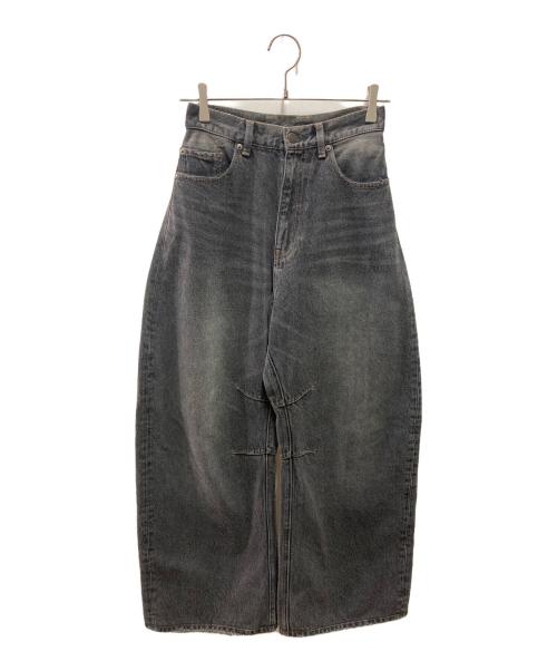 MONKEY TIME（モンキータイム）MONKEY TIME (モンキータイム) オーバーダイ デニム カーブパンツ グレー サイズ:Ｓの古着・服飾アイテム