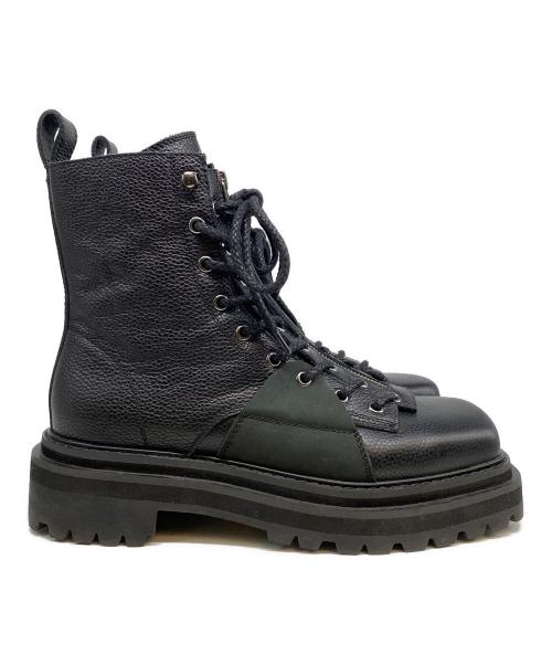 DAIRIKU（ダイリク）DAIRIKU (ダイリク) 24AW Square Toe Fireman Boots ブラック サイズ:27の古着・服飾アイテム