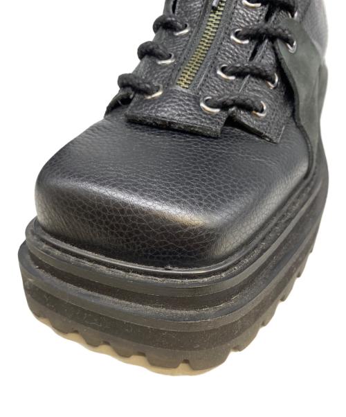 DAIRIKU（ダイリク）DAIRIKU (ダイリク) 24AW Square Toe Fireman Boots ブラック サイズ:27の古着・服飾アイテム