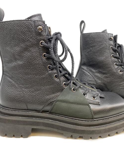 DAIRIKU（ダイリク）DAIRIKU (ダイリク) 24AW Square Toe Fireman Boots ブラック サイズ:27の古着・服飾アイテム