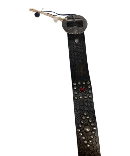 RRL（ダブルアールエル）RRL (ダブルアールエル) スタッズベルト ブラウン サイズ:24の古着・服飾アイテム