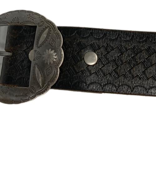 RRL（ダブルアールエル）RRL (ダブルアールエル) スタッズベルト ブラウン サイズ:24の古着・服飾アイテム