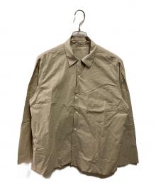 AURALEE（オーラリー）の古着「SELVEDGE WEATHER CLOTH SHIRTS」｜ベージュ