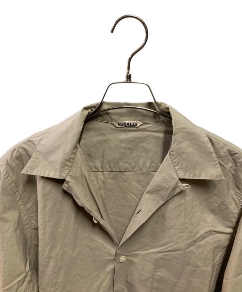 AURALEE（オーラリー）AURALEE (オーラリー) SELVEDGE WEATHER CLOTH SHIRTS ベージュ サイズ:3の古着・服飾アイテム