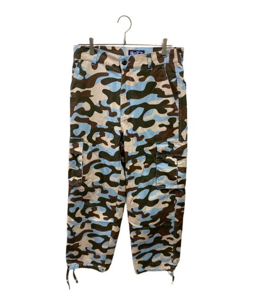BoTT（ボット）BoTT (ボット) Cotton Cargo Pant ブルー×グリーン サイズ:30の古着・服飾アイテム
