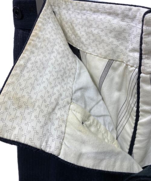 RRL（ダブルアールエル）RRL (ダブルアールエル) ウールストライプバックルパンツ ブラック サイズ:30の古着・服飾アイテム