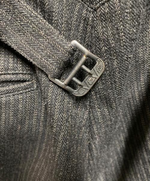 RRL（ダブルアールエル）RRL (ダブルアールエル) ウールストライプバックルパンツ ブラック サイズ:30の古着・服飾アイテム