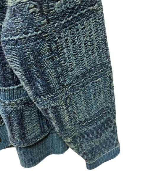 RRL（ダブルアールエル）RRL (ダブルアールエル) 25S インディゴジャカードニット コットンカーディガン インディゴ サイズ:Ｍの古着・服飾アイテム