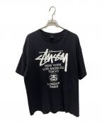 stussyステューシー）の古着「Tシャツ」｜ブラック