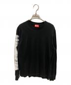 DIESELディーゼル）の古着「Tシャツ」｜ブラック