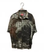 DIESELディーゼル）の古着「S-Umbe-Ssl-Globe Shirt」｜ブラウン