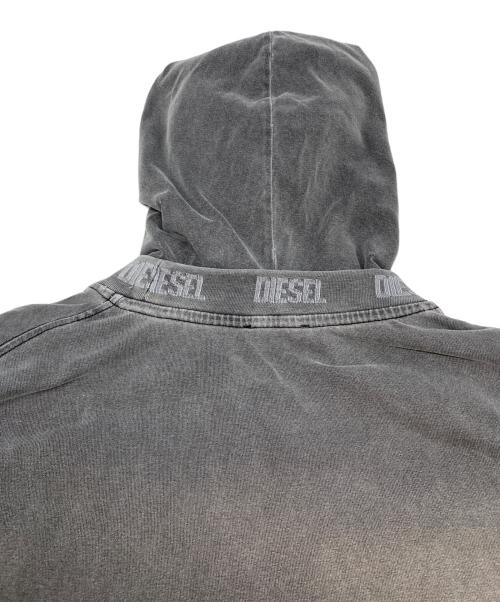 DIESEL（ディーゼル）DIESEL (ディーゼル) T-WAHOOD-E1プルオーバーパーカー ブラック サイズ:ＸＳの古着・服飾アイテム