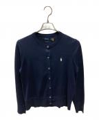 POLO RALPH LAURENポロ・ラルフローレン）の古着「丸襟カーディガン」｜ネイビー