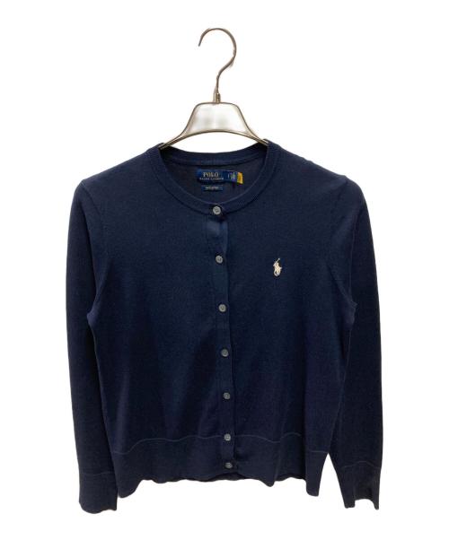 POLO RALPH LAUREN（ポロ・ラルフローレン）POLO RALPH LAUREN (ポロ・ラルフローレン) 丸襟カーディガン ネイビー サイズ:Ｓの古着・服飾アイテム