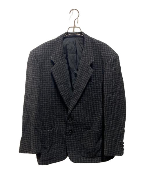 COMME des GARCONS HOMME（コムデギャルソン オム）COMME des GARCONS HOMME (コムデギャルソン オム) 千鳥柄2Bジャケット ブラック サイズ:Sの古着・服飾アイテム