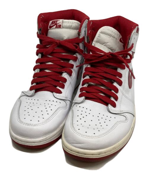 NIKE（ナイキ）NIKE (ナイキ) HIGH OG METALLIC RED ハイカットスニーカー ホワイト×レッド サイズ:28㎝の古着・服飾アイテム