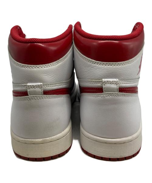 NIKE（ナイキ）NIKE (ナイキ) HIGH OG METALLIC RED ハイカットスニーカー ホワイト×レッド サイズ:28㎝の古着・服飾アイテム