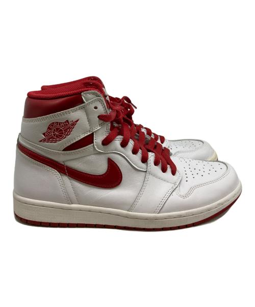 NIKE（ナイキ）NIKE (ナイキ) HIGH OG METALLIC RED ハイカットスニーカー ホワイト×レッド サイズ:28㎝の古着・服飾アイテム