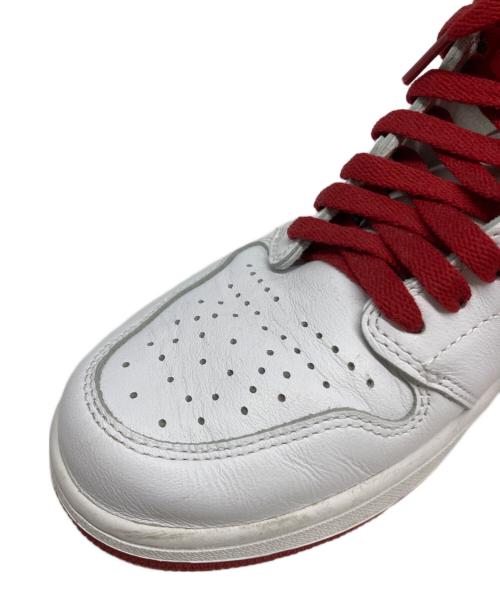 NIKE（ナイキ）NIKE (ナイキ) HIGH OG METALLIC RED ハイカットスニーカー ホワイト×レッド サイズ:28㎝の古着・服飾アイテム