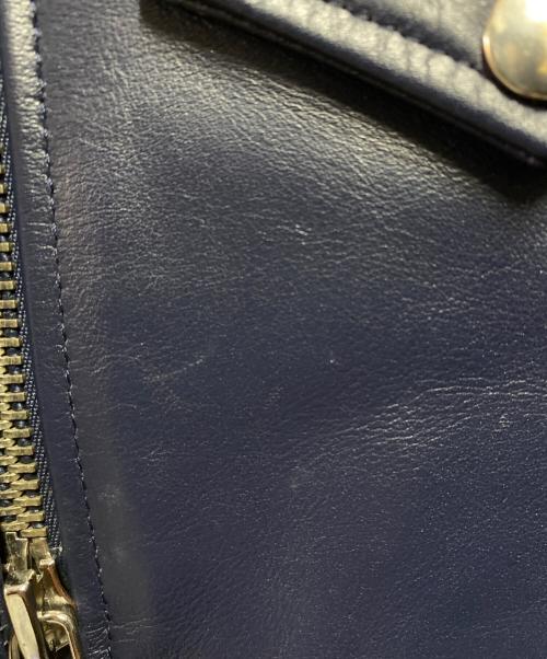 JANE SMITH（ジェーンスミス）JANE SMITH (ジェーンスミス) ダブルライダースジャケット ネイビー サイズ:38の古着・服飾アイテム