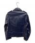 JANE SMITH (ジェーンスミス) ダブルライダースジャケット ネイビー サイズ:38：10000円