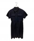 SOEJUソージュ）の古着「ロングシャツワンピース」｜ネイビー