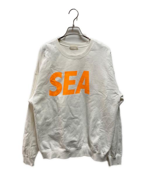 WIND AND SEA（ウィンダンシー）WIND AND SEA (ウィンダンシー) プリントスウェット ホワイト サイズ:Ｍの古着・服飾アイテム