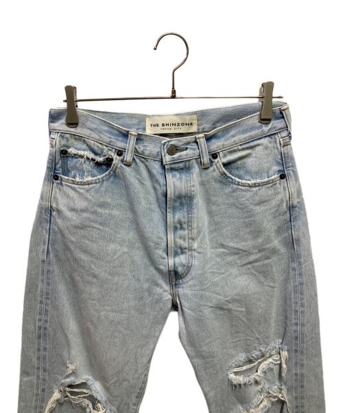 THE SHINZONE（ザ シンゾーン）THE SHINZONE (ザ シンゾーン) NEW YORKER DENIM PANTS ダメージデニムパンツ インディゴ サイズ:36の古着・服飾アイテム
