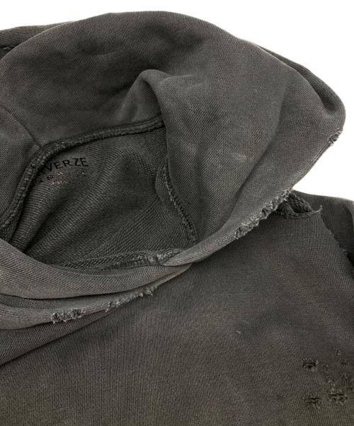 PERVERZE（パーバーズ）PERVERZE (パーバーズ) DISTRESS Step Layered Hoodie グレー サイズ:FREEの古着・服飾アイテム