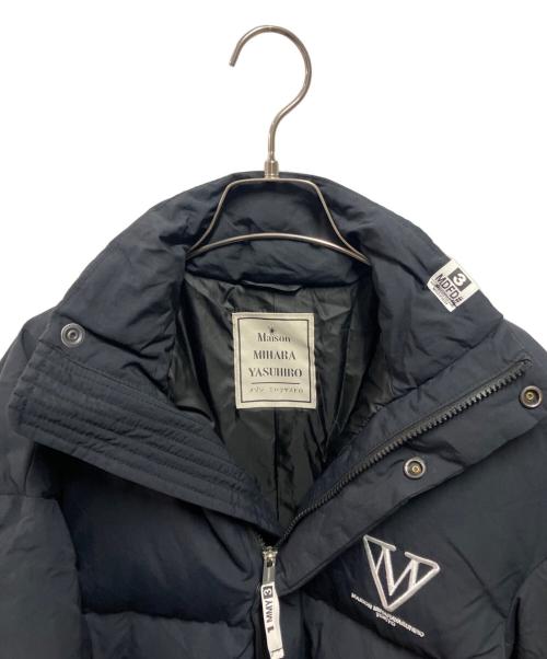 Maison MIHARA YASUHIRO（メゾン ミハラ ヤスヒロ）Maison MIHARA YASUHIRO (メゾン ミハラ ヤスヒロ) 25AW Roll-up Hem Down Jacket ブラック サイズ:38の古着・服飾アイテム