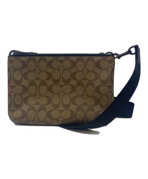 COACH（コーチ）COACH (コーチ) エヴァレット クロスボディ ブロックド シグネチャー ブラウンの古着・服飾アイテム