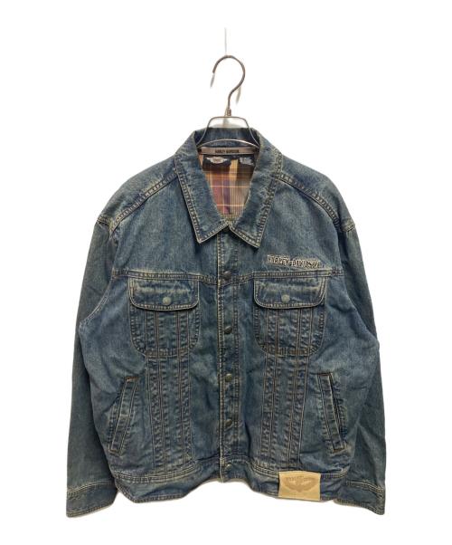 HARLEY-DAVIDSON（ハーレーダビッドソン）HARLEY-DAVIDSON (ハーレーダビッドソン) 00's デニムジャケット インディゴ サイズ:Ｌの古着・服飾アイテム