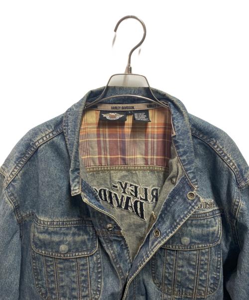HARLEY-DAVIDSON（ハーレーダビッドソン）HARLEY-DAVIDSON (ハーレーダビッドソン) 00's デニムジャケット インディゴ サイズ:Ｌの古着・服飾アイテム