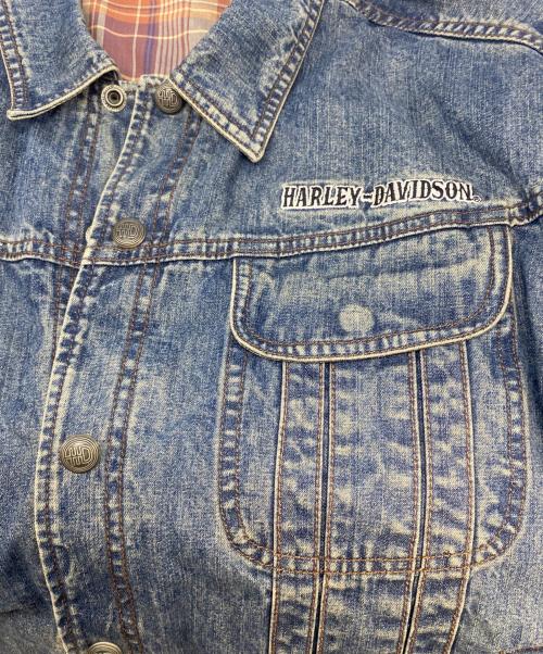 HARLEY-DAVIDSON（ハーレーダビッドソン）HARLEY-DAVIDSON (ハーレーダビッドソン) 00's デニムジャケット インディゴ サイズ:Ｌの古着・服飾アイテム