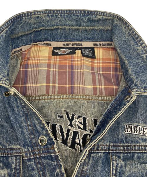HARLEY-DAVIDSON（ハーレーダビッドソン）HARLEY-DAVIDSON (ハーレーダビッドソン) 00's デニムジャケット インディゴ サイズ:Ｌの古着・服飾アイテム