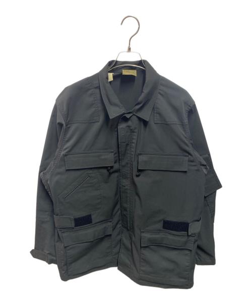 N.HOOLYWOOD（エヌ ハリウッド）N.HOOLYWOOD (エヌ ハリウッド) TEST PRODUCT EXCHANGE SERVICEミリタリーブルゾン ブラック サイズ:38の古着・服飾アイテム